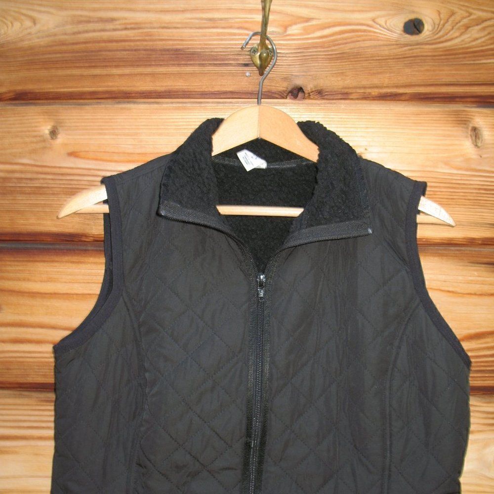 Prana Black Quilted Sherpa Vest - Picture 3 of 7